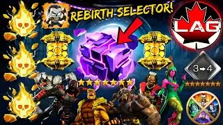 7🌟REBIRTH SELECTOR = NEW R4 #15!! 7⭐Relic Crystal Opening Compensation! Rank Up & Gameplay! - MCOC