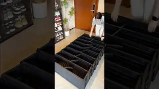 Smart Space Saver: Folding Shoe Cabinet for Narrow Entryways🌟