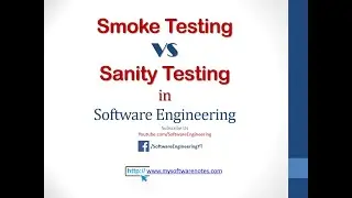 Smoke Testing vs Sanity Testing | Software Testing | Hindi/Urdu best tutorial