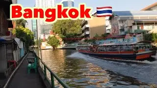Bangkok Morning City River Walk  🇹🇭 #silentvlog #walkaround