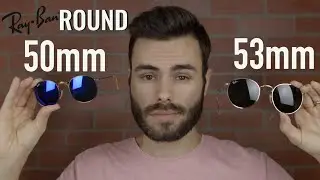 Ray-Ban Round Metal 50 мм против 53 мм