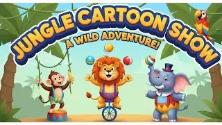 Jungle Animal Cartoon Circus Adventure | Fun Story for Kids