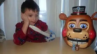 MEGA FNAF UNBOXING!     PART 2    11 Surprises Inside the Giant Freddy Head