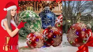 Outdoor Christmas Inflatable Decorated Ball - Giant PVC Xmas Tree Decorations, Big Toy Ornament 2024