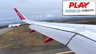 (4K HDR) PLAY Airlines Airbus A320N Landing at Keflavik Airport