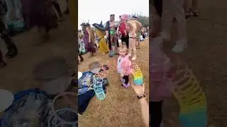 Cute baby doesn't realize she's being slinked #slinkytricks