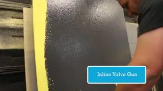 Pressure Roller Application of TK Products 2105 Air Barrier Coating