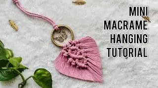 Easy Macrame Hanging | Macrame Mini Wall Hanging for Beginners | Boho Hanging Tutorial