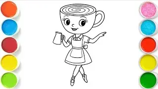 Ballerina Cappuccina Drawing, Painting & Coloring For Kids and Toddlers_ Easy Art