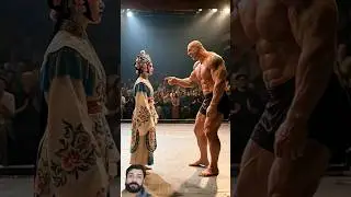 Amazing Chinese kungfu VS American Wrestler #wwe #wrestling #kungfu #ai #prowrestling #wrestling