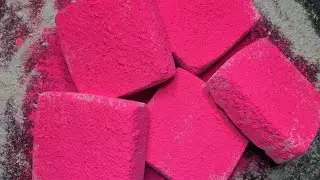 Soft Crispy Plain Blocks with Neon Pink Pigments🩷 | Oddly Satisfying | Sleep Aid | Subscribe 💕