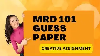 MRD 101 GUESS PAPER