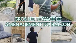 NETTOYAGE ET TRANSFORMATION DU BALCON À PETIT PRIX | MOTIVATION AMÉNAGEMENT EXTÉRIEUR PETIT BUDGET
