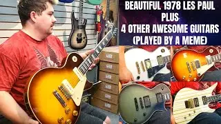 Эта ПРЕКРАСНАЯ Gibson Les Paul Pro Deluxe 1978 года выпуска просто ПОТРЯСАЮЩАЯ! (А также еще 4 по...