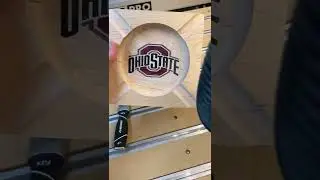 The Ohio State Custom Cigar Ashtray #Shorts #woodworking #cnccutting #cncrouters #cigars #ohiostate