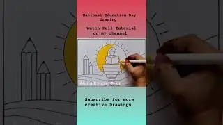 National Education Day Drawing #shorts #educationday #nationaleducationday #amritadrawingbook