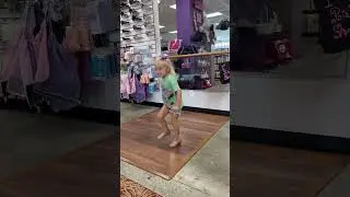 Testing out her new tap shoes 😂 #tapping #dance #toddler #dancevideo #review #happy #toddlerlife