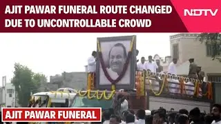 Ajit Pawar's Funeral Procession Route Changed Due To Uncontrollable Crowd