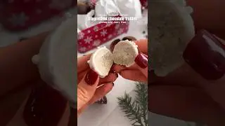 3 ingredient chocolate christmas truffles #shorts