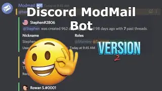How to create your own Custom Discord Modmail Bot!