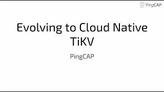 [PingCAP Meetup] Remote compaction and LSM on tiered and cloud storage