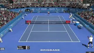 ATP Brisbane- Jo Wilfred Tsonga vs Daniil Medvedev (Gameplay)
