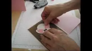 Punch art Bunny in Hole frenchiestamps.com