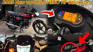 New model 2025 Balck bike !! HERO HF deluxe bro !! 5 new major changemeant !! 