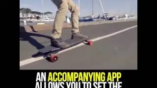 Skateboard With Motorized Wheels And Bluetooth Control
