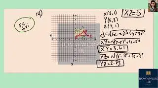 [Math] Draw and classify the polygon with the given vertices. Find the perimeter and area of the po