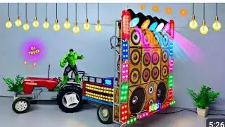 Mini Dj Truck At-Home | Dj Gadi Banaya | Diy Loading DJ Light Toy Dj Science project dj