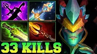 33 Kills Monster Oracle !! Oracle Dota 2 Mid Carry Gameplay Guide 7.39 Build Support 7.40