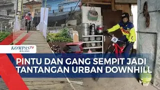 Keseruan Urban Downhill, Lintasan Hingga Masuk Rumah Warga