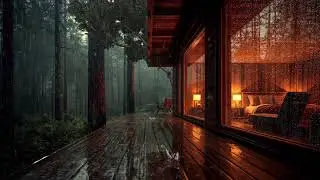 Fall Asleep Fast with Forest Rain | Gentle Thunder & Deep Sleep Sounds