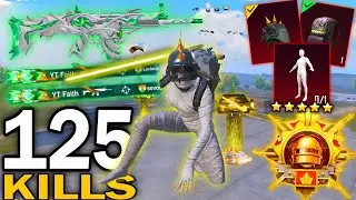 125 KILLS!🔥 IN 3 MATCHES FASTEST GAMEPLAY With BEST OUTFIT😍PUBG MOBILE