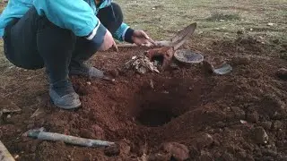 Finding the lost treasure using a metal detector⛏️🤫🏺