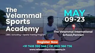 🎾 CALL FOR ALL TENNIS SUPERSTARS 🎾 | SUMMER CAMP 2024 | The Velammal Sports Academy