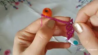 Rahaf's Accessories - Needle Tattingالدرس العاشر  |شغل إبرة |حلق| تاتيتنغ