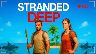 Выживаем на острове с Акулами - Stranded Deep (Угар, Моменты)