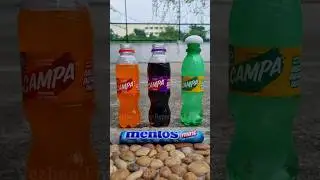Campa cola vs Mentos 😱 #shorts