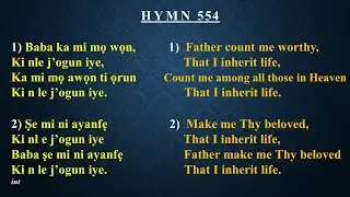 CCC Hymn 554 (Baba ka mi mo won...) CCC,Redemption Parish Winnipeg.Canada