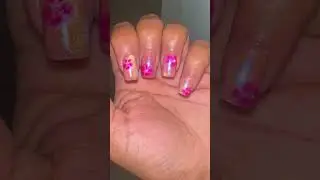 #trending #cromenails #nails #bigboss #pinknails #flowernails #nailsart #learnnails