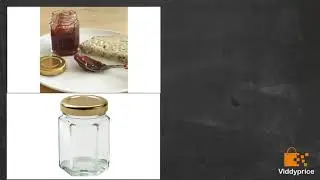 Review Nutley's 55ml Small Hexagonal Clear Glass Jam Jar with Gold Screw-Top  [2019]