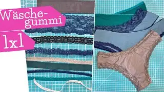Wäschegummi , Picotgummi und elastische Spitze annähen - alle Arten Unterwäschegummi | mommymade
