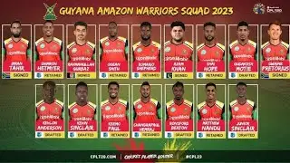 Carribbean Premier league 2023 | Guyana Amazon Warriors Squad CPL 2023 Guyana Amazon Warriors Squad