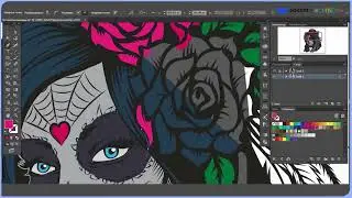 Представляем видео в формате Speedpaint, созданные в программе Adobe Illustrator. 2 часть