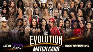 WWE 2K25 EVOLUTION PLE MATCH CARD - LIVE ON NOVEMBER 30TH ON MY CHANNEL