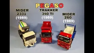 PEGASO MIDER 260 TI, 2331 HORMIGONERA y PEGASO TRAKKER 340 TI 🚛​ Maquetas camiones diecast 1:43