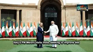 Italy's PM Meloni visits India, seeking to improve ties