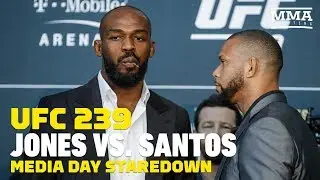UFC 239: Jon Jones vs. Thiago Santos Media Day Staredown - MMA Fighting